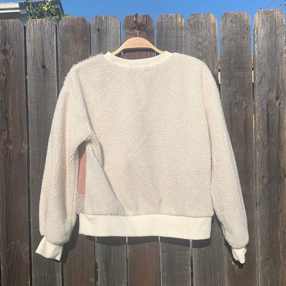 Fuzzy Color Block Sweater - Picture 2 of 4